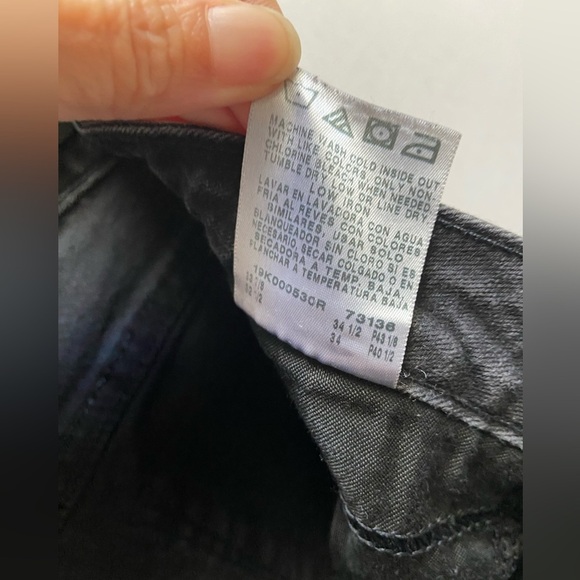 Lee High rise relaxed fit straight leg denim jean Black Sz 12 tall - Picture 9 of 14